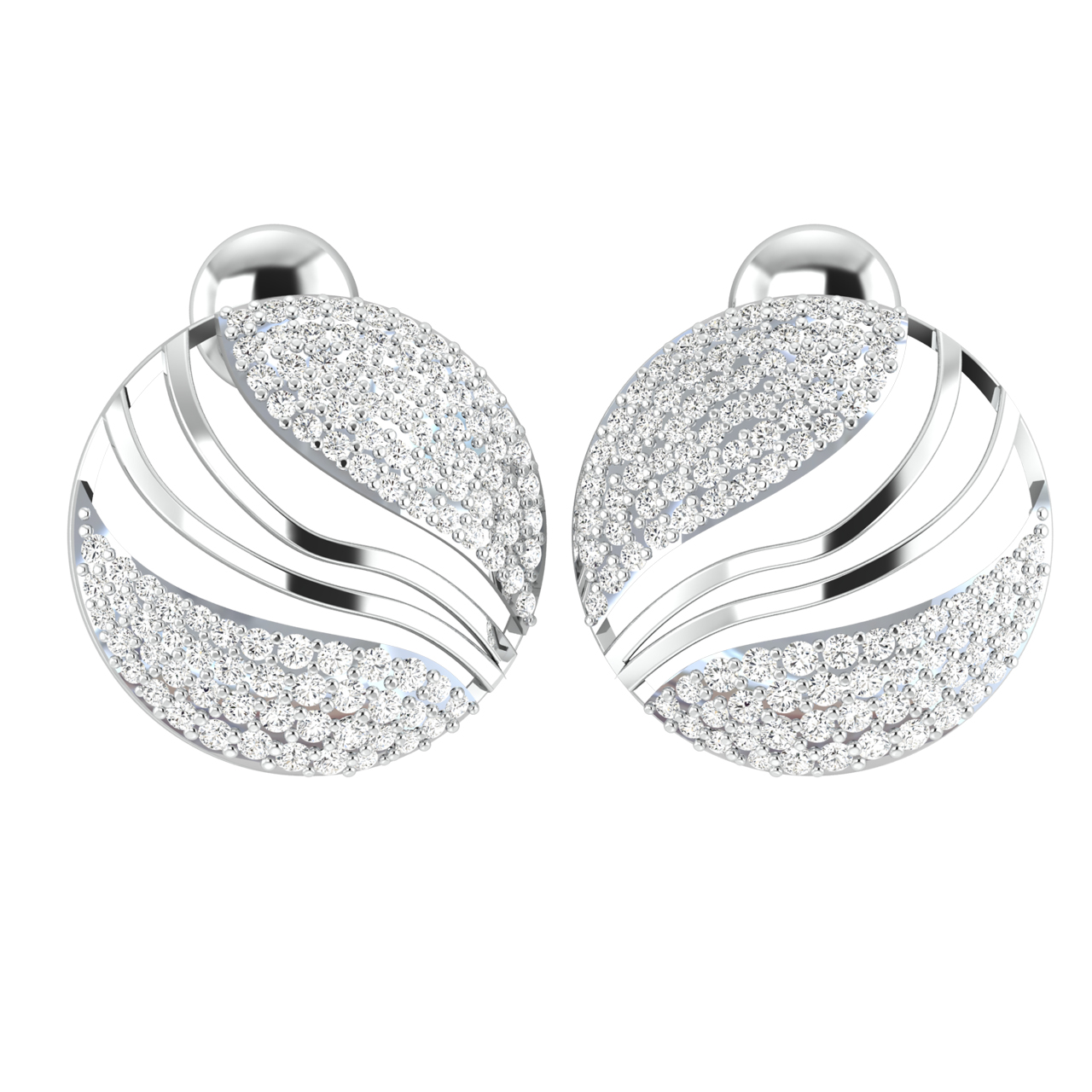 Elegant Design Diamond Earrings